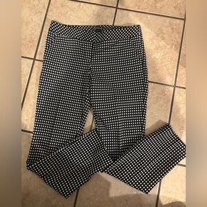 Express Black and White Checkered Pantsuit